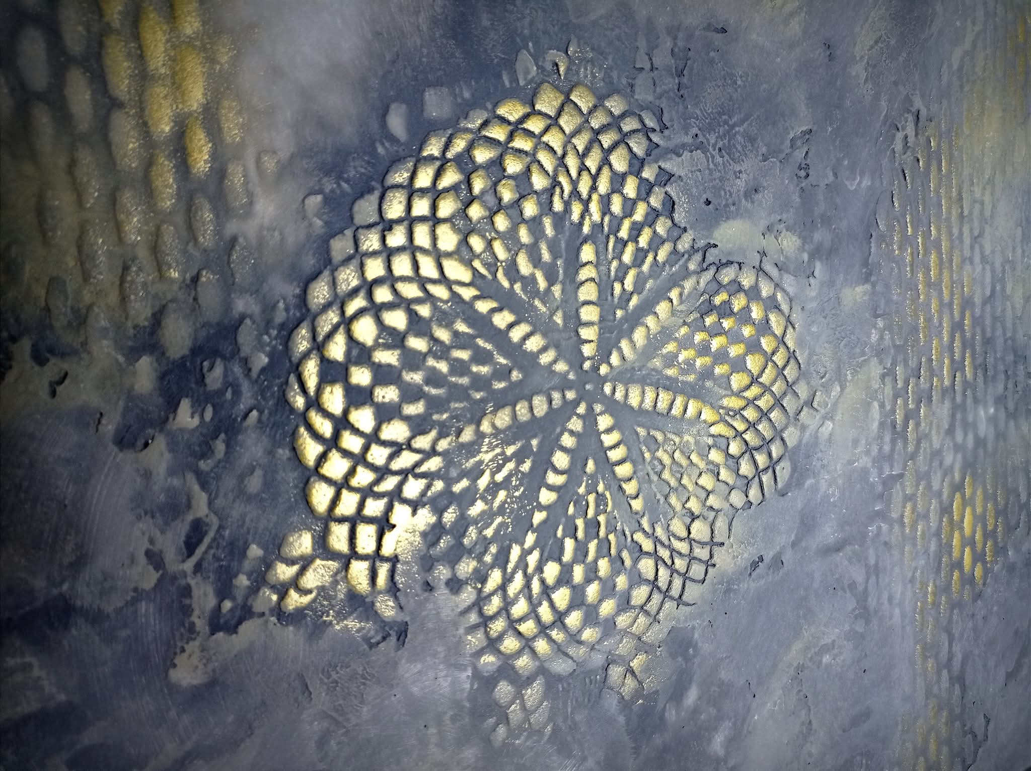 Levél mintázatú 3D dekorfal természetes textúrával