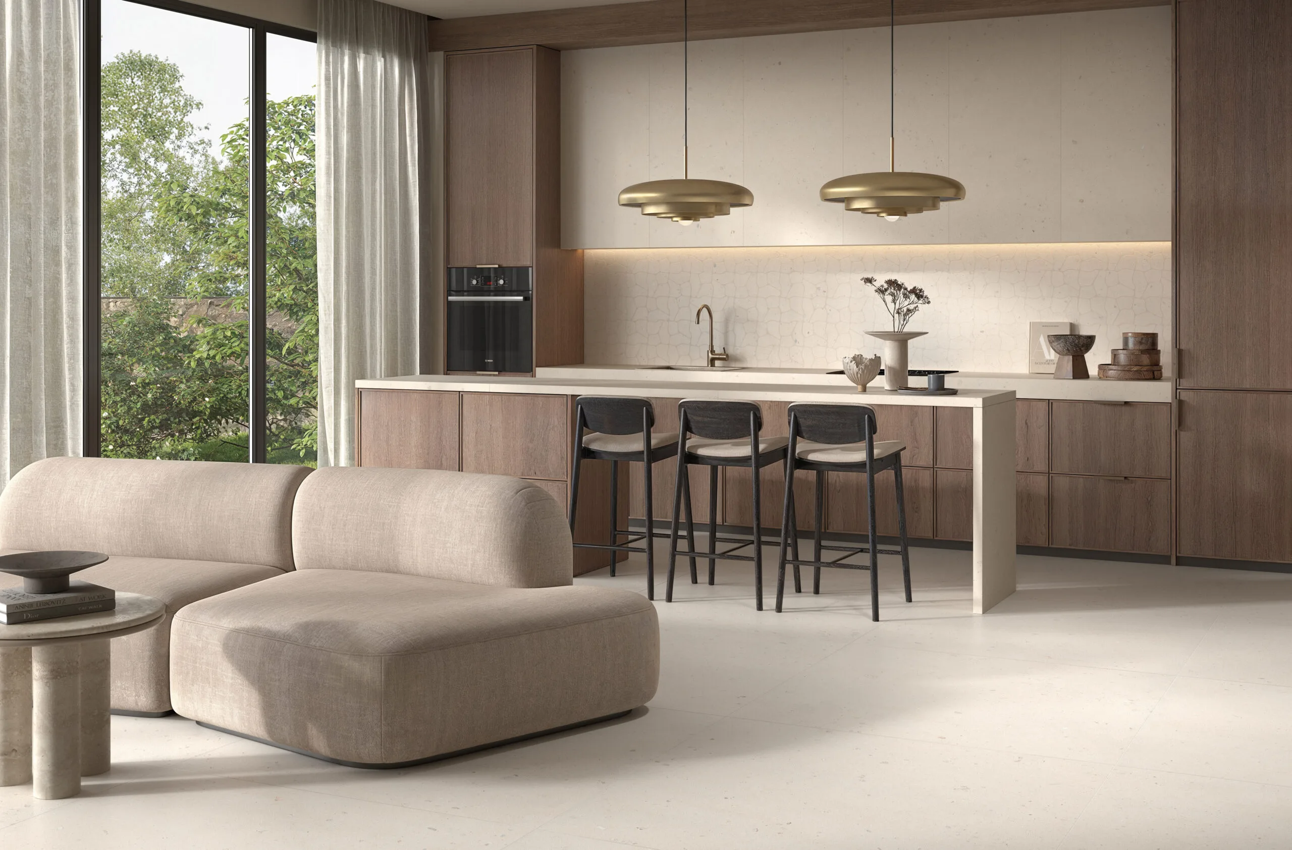 Prémium modern belső tér La Faenza burkolattal