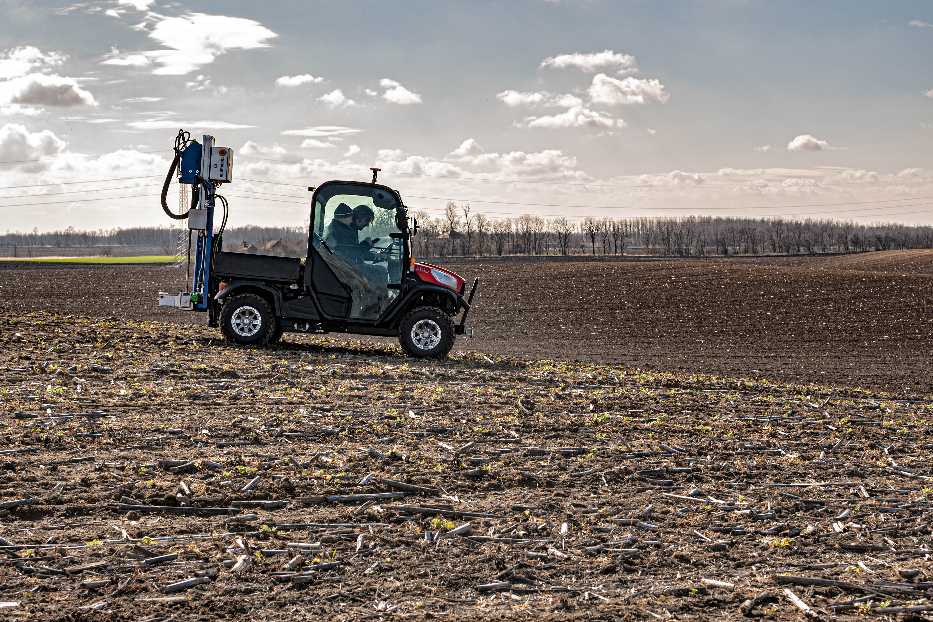 Rich black soil in hands